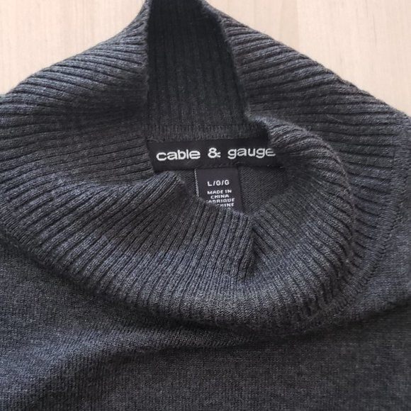 Gray Mock Turtleneck - Picture 3 of 3